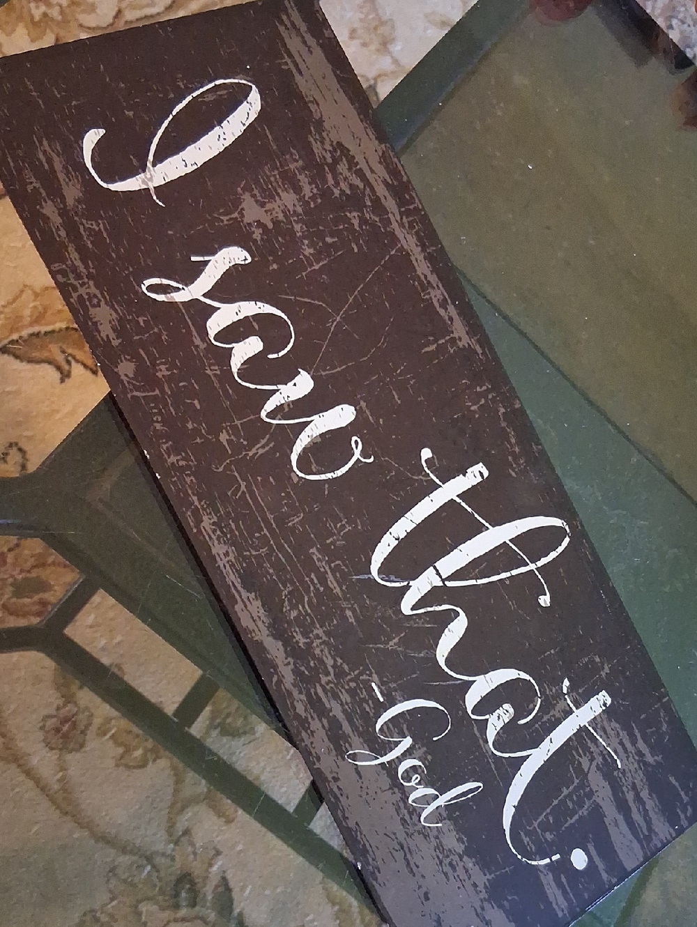METAL SIGN "I SAW THAT. -GOD"